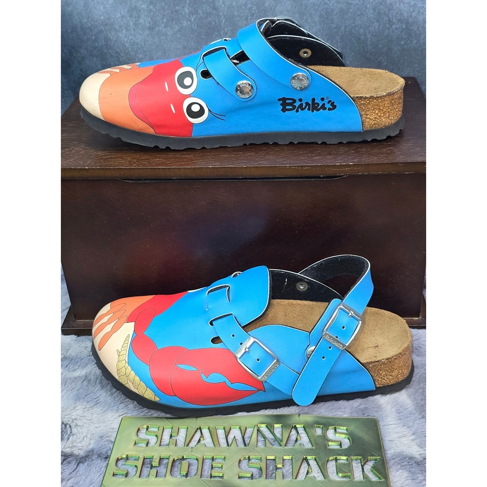 Birki's Birkenstock Kay Clogs Blue Lobster Starfish Ocean EU35 L4/ youth 4